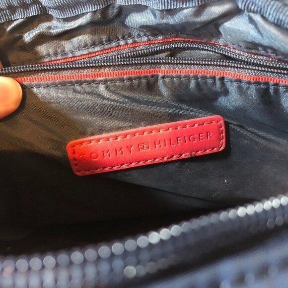 TOMMY HILFIGER Purse Crossbody Bag Women’s Size O/S Blue Red Colorblock - Picture 6 of 10